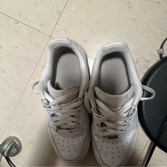 Nike Air Force 1 White Sneakers - Picture 3 of 10